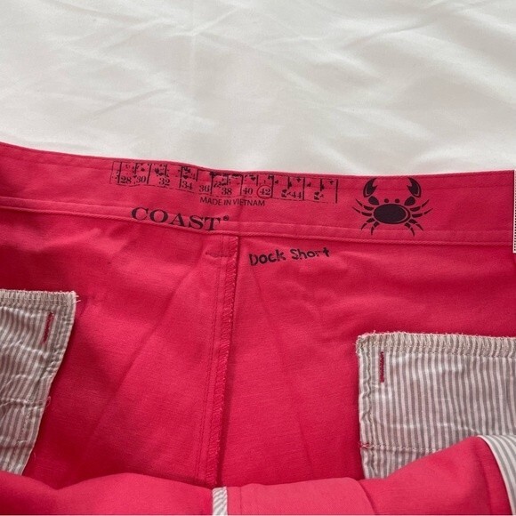 NWT COAST Apparel Men’s Dock Shorts Size 42 Watermelon - Picture 4 of 10